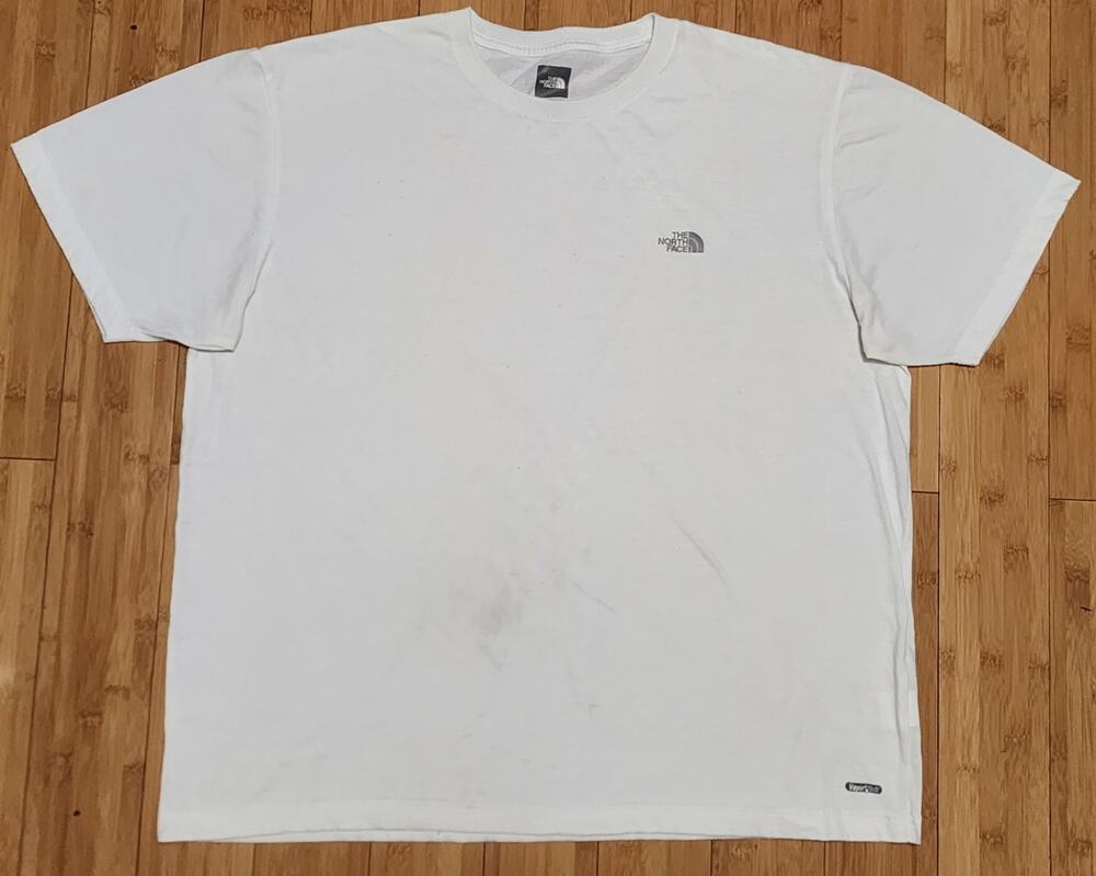 THE NORTH FACE White VaporWick Short Sleeve White Top Stretch Shirt Men Size XXL